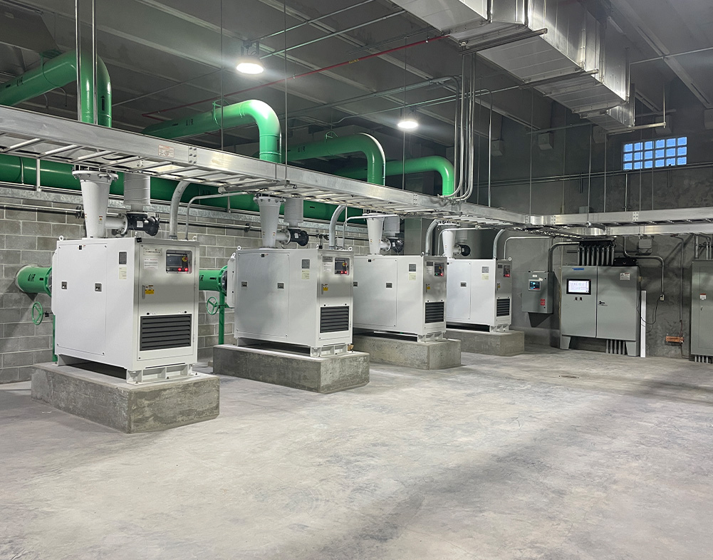interior of water treatment facility